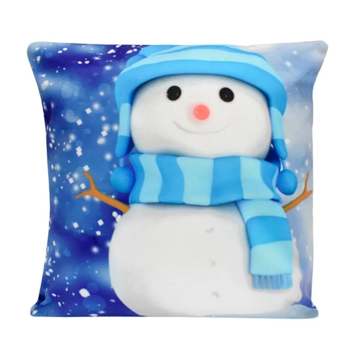 GENERICO - Funda Cojin Navideño diseño Muñeco de Nieve