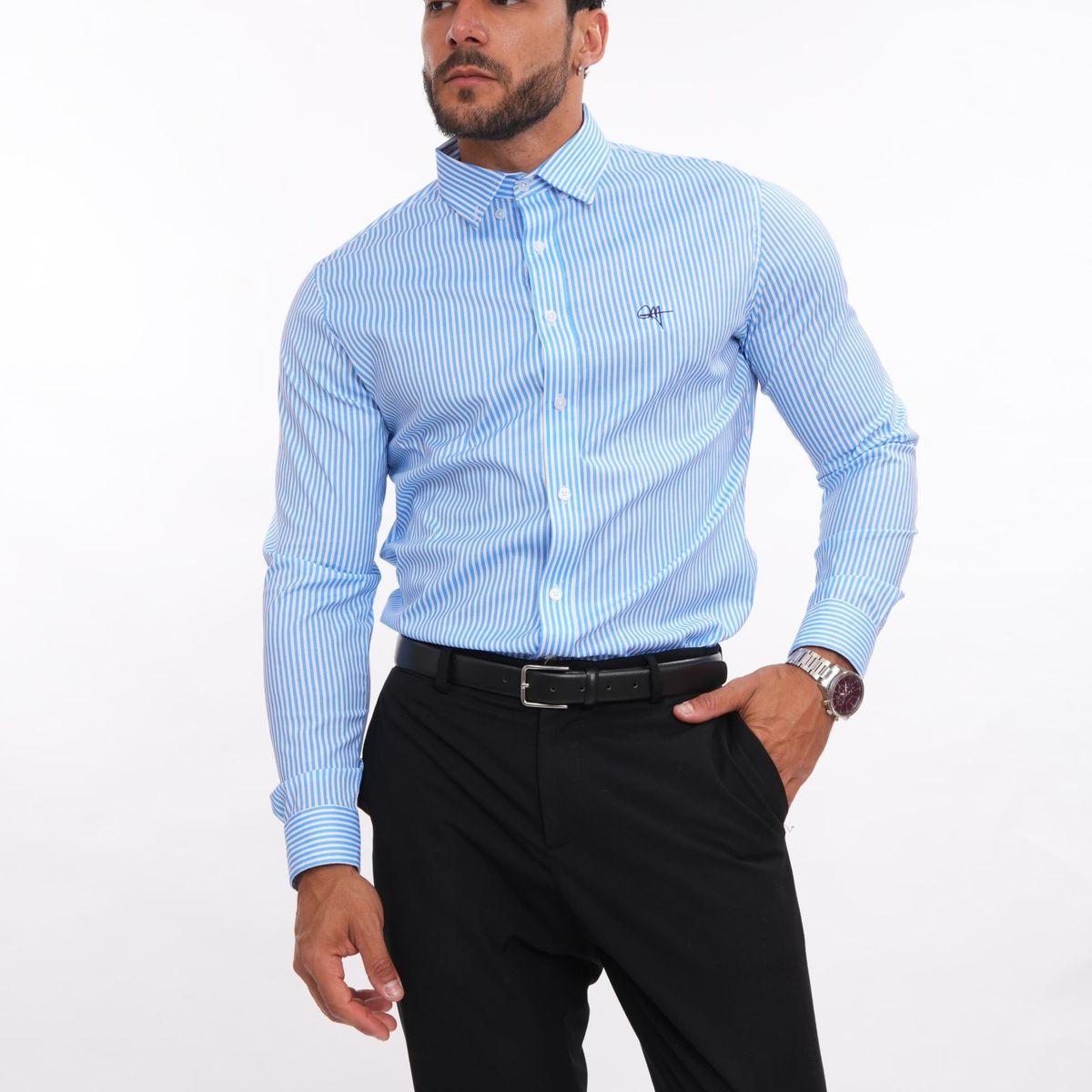 MEHIVIC - CAMISAS DE RAYAS CUELLO CAMISERO