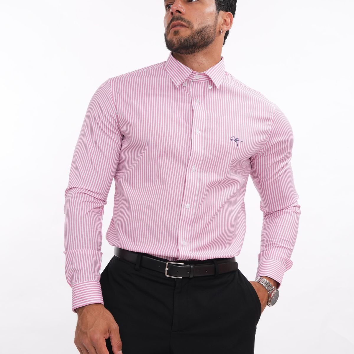 MEHIVIC - CAMISAS DE RAYAS CUELLO CAMISERO