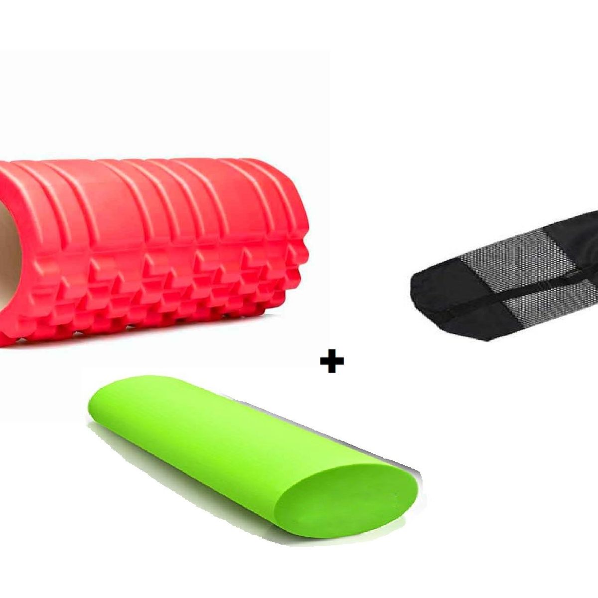 GENERICO - Foam Roller Rodillo Masaje Deportivo 2 En 1 Con Bolso