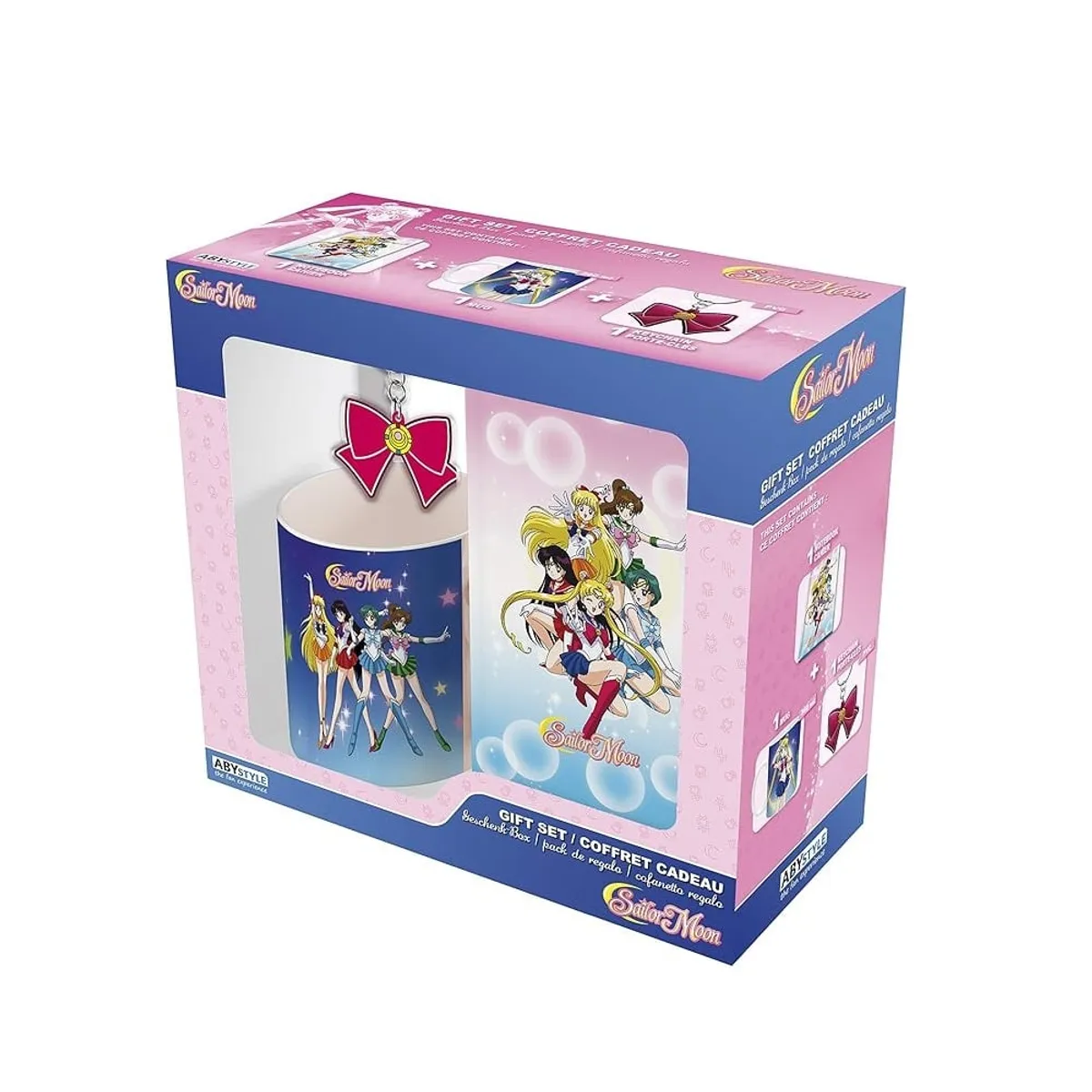 ABYSSE AMERICA - TAZA DE SAILOR MOON 320 ML GIFT SET NOTEBOOK SET DE REGALOS