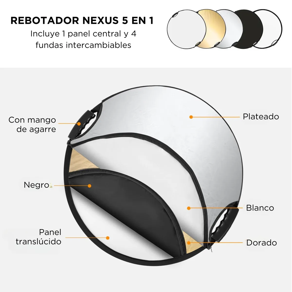 NEXUS - Rebotador Nexus 5 en 1 - 110cm