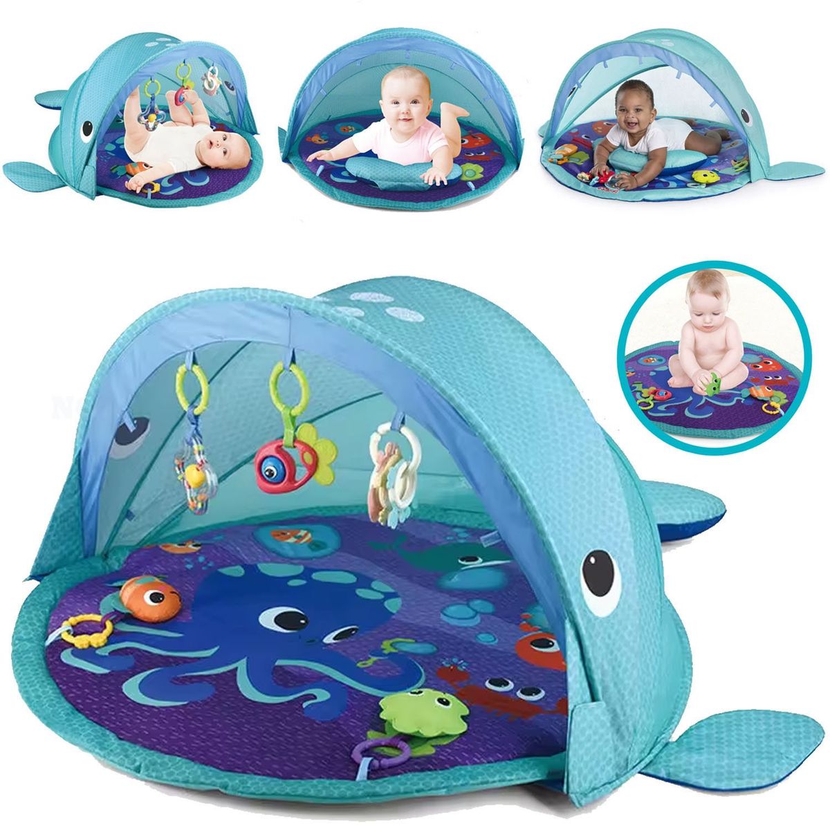 BABY - Gimnasio de Bebe Didáctico Ballenita Azul