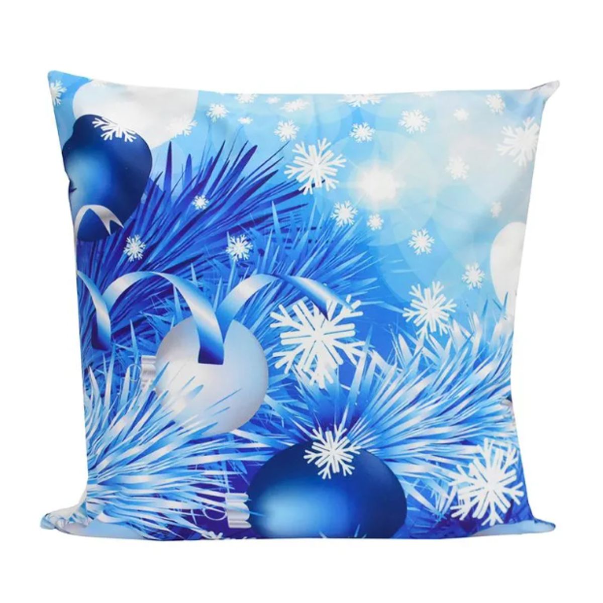 GENERICO - Funda Cojin Navideño Color Celeste