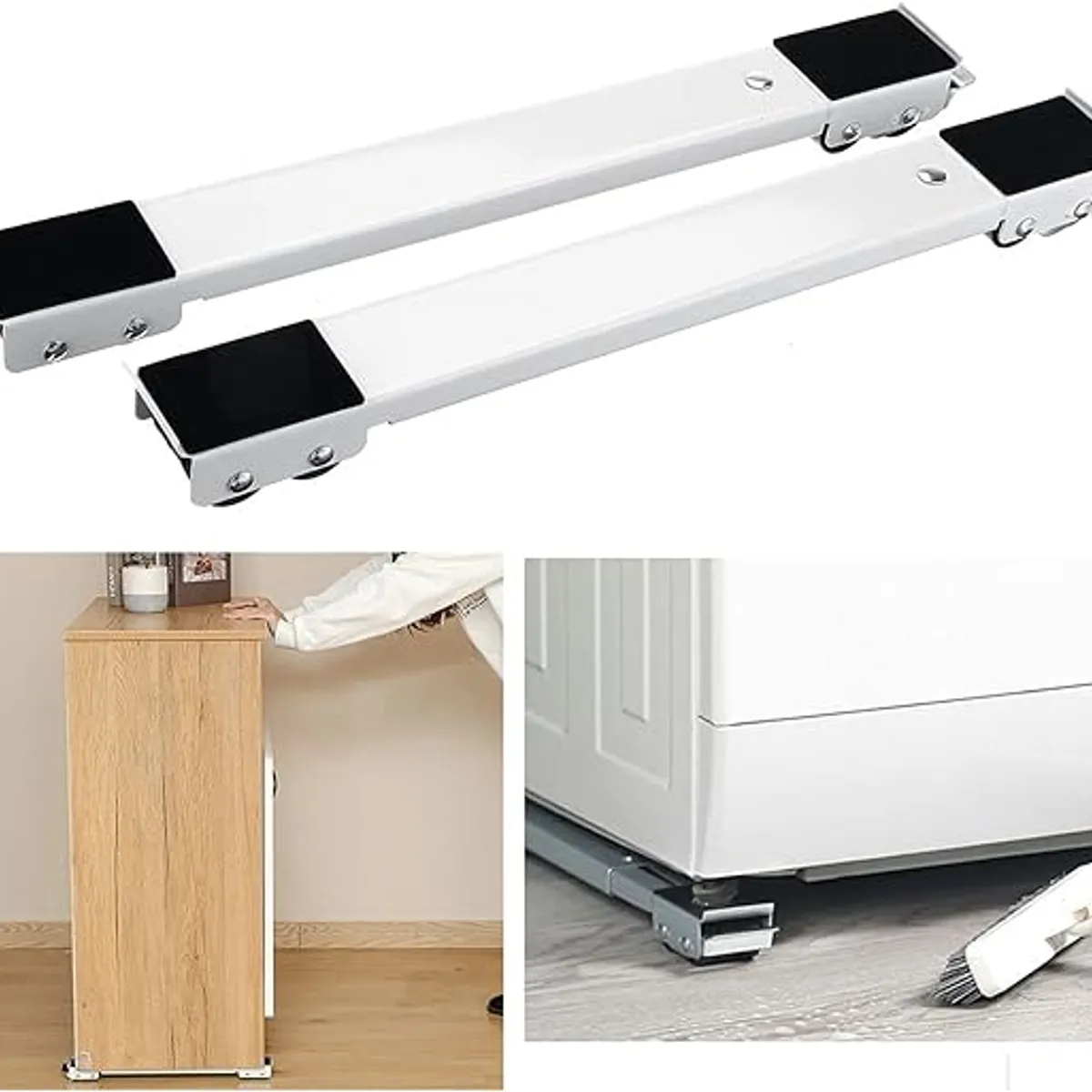 GENERICO - Soporte Para linea blanca Riel Mueble Expandible En Riel