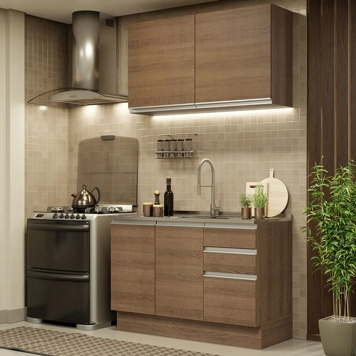 MADESA - Mueble de Cocina Integral Glamy 120 cm 03