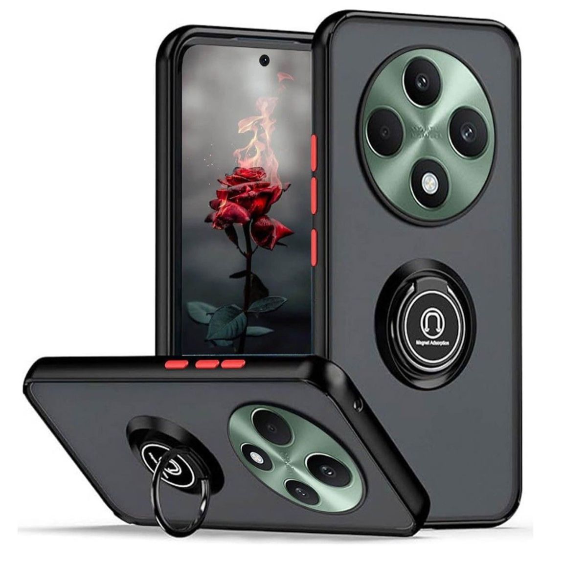 SPACE - CASE AHUMADO NEGRO  OPPO RENO 12F