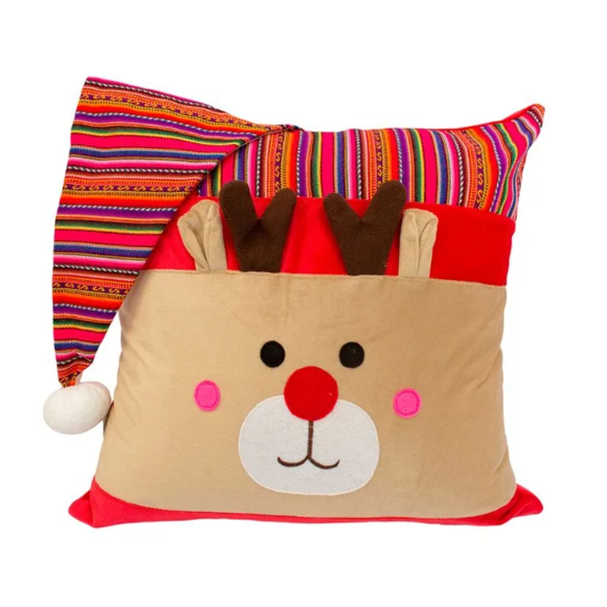 GENERICO - Funda Cojin Navideño diseño Reno