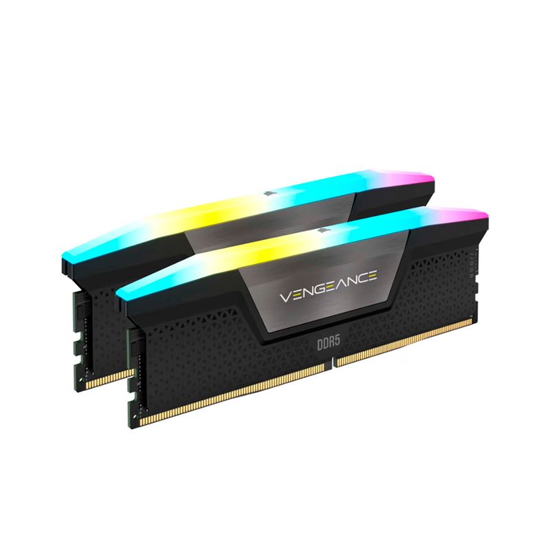CORSAIR - MEMORIA RAM 64G2X32 CORSAIR RGB 520G NEGRO PN CMH64GX5M2B5200C40
