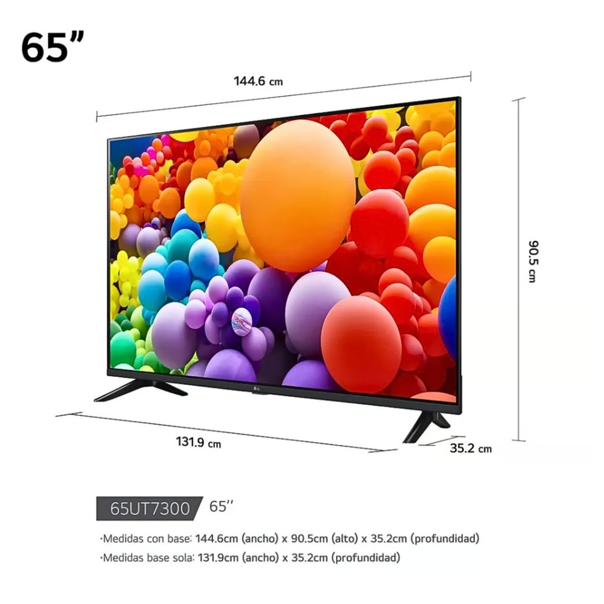 LG - Televisor LG 65 Uhd 4K Webos AI 65UT7300PSA