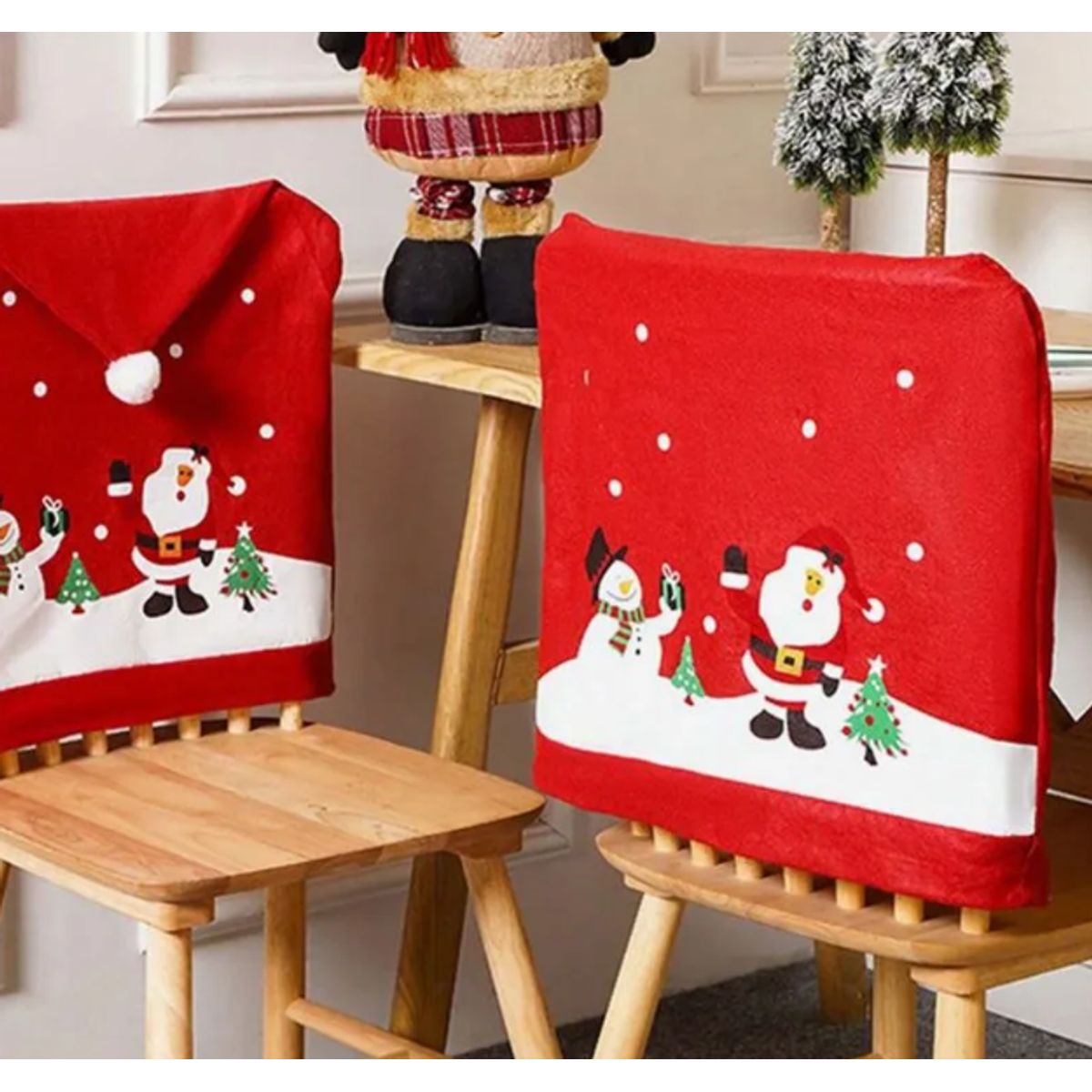 GENERICO - Fundas de Sillas Navideñas diseño gorrito