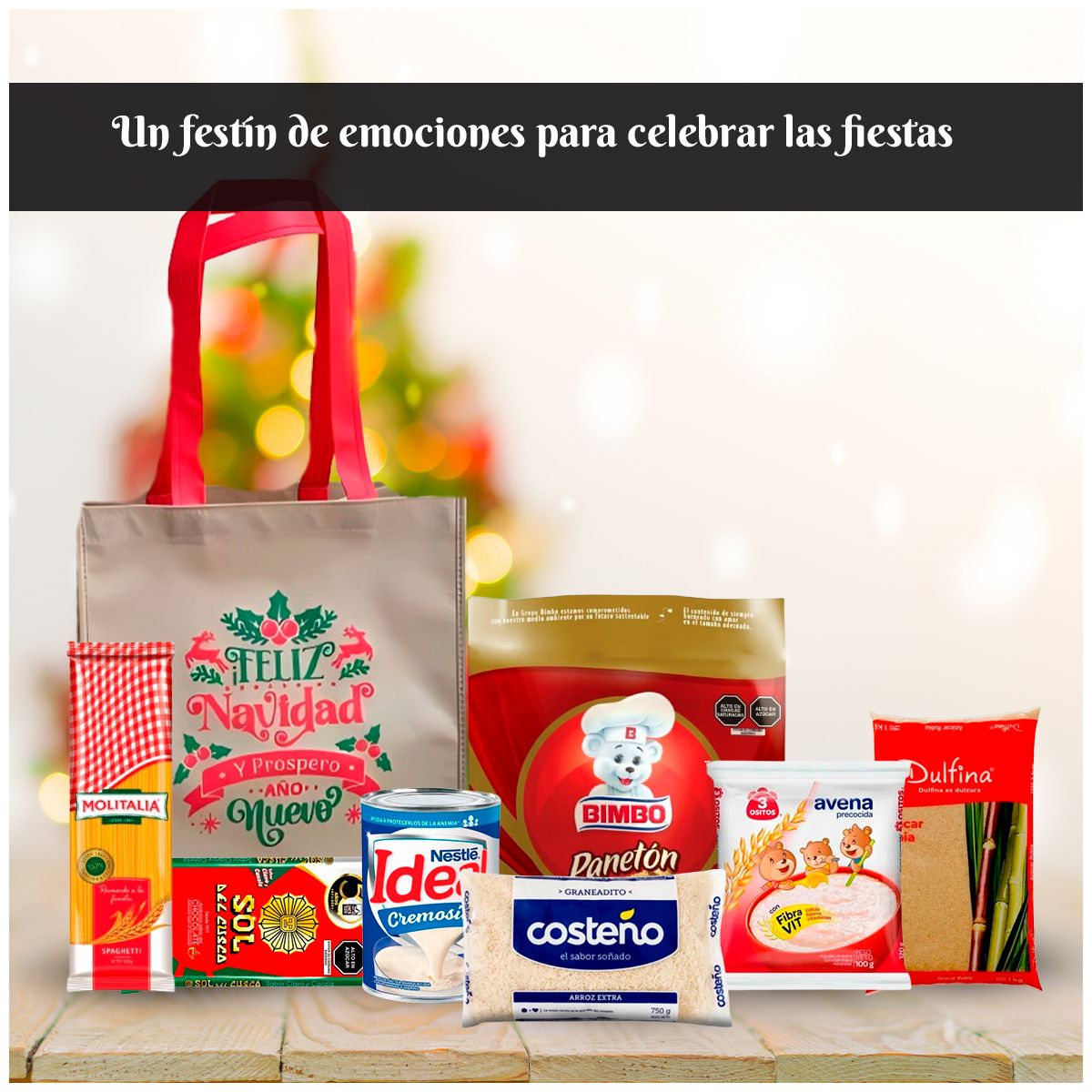 GENERICO - Canasta Navideña Silver 2 de 7 productos