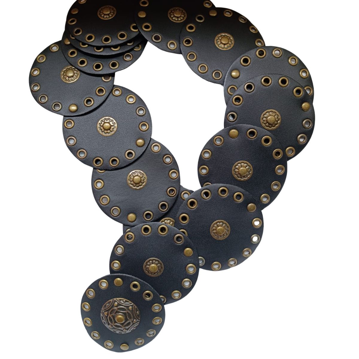 GENERICO - Cinturon de Moda Retro para Mujer 100cm Negro