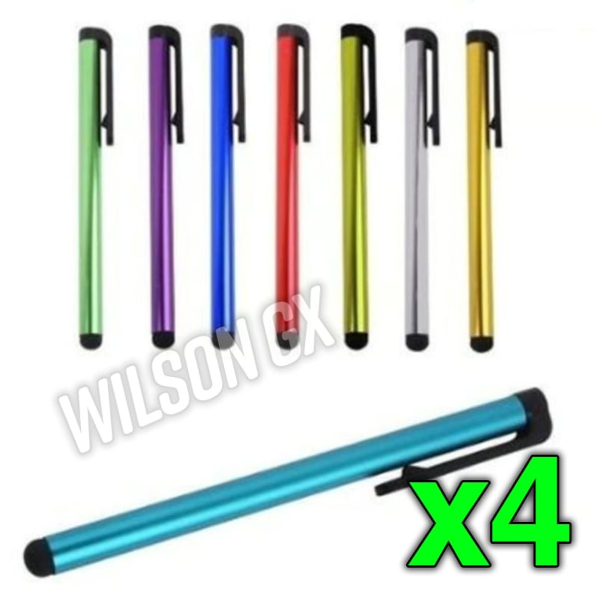 GENERICO - Kit 4 Lápiz óptico para Celular Tablet Táctil Smartphone Iphone