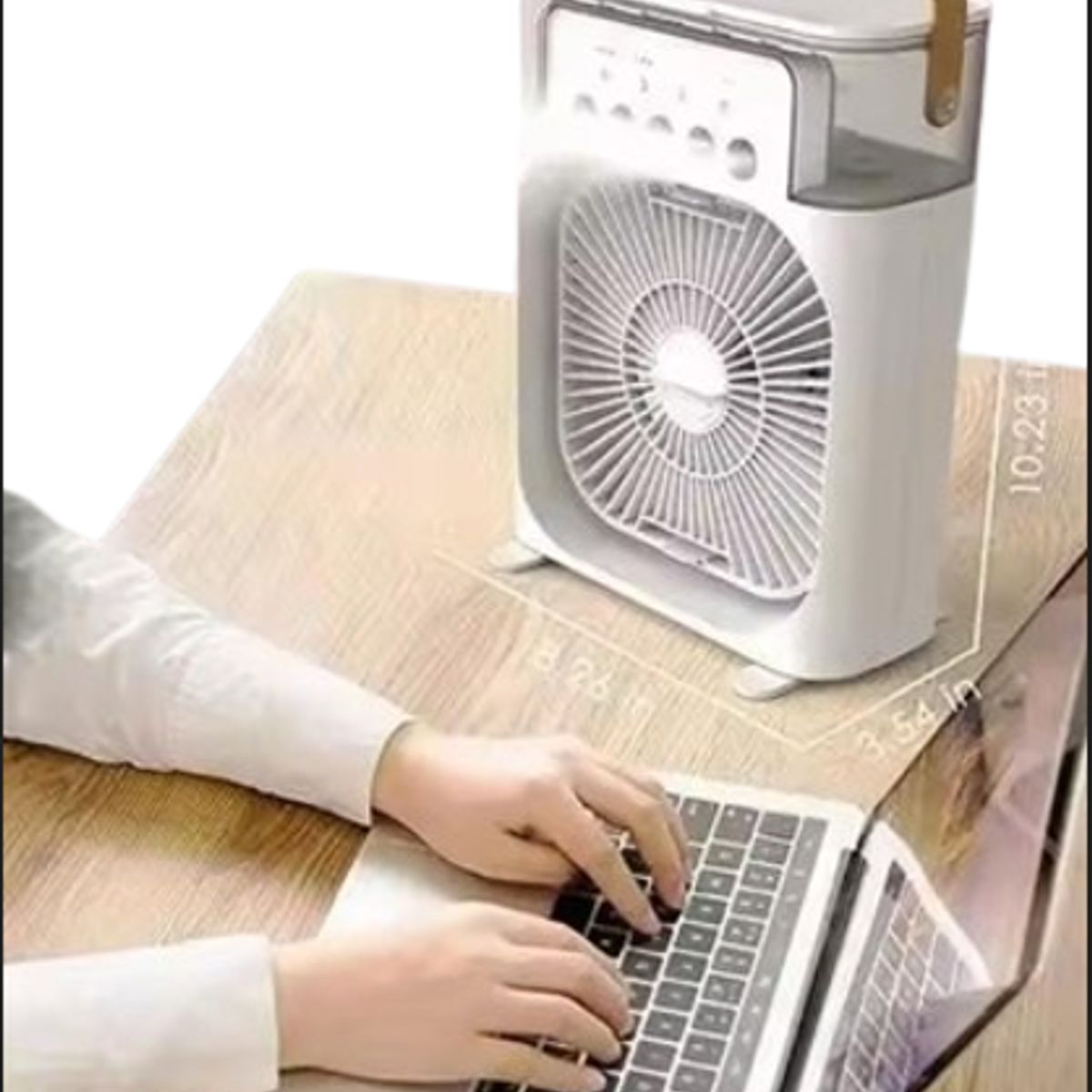 GENERICO - Mini Enfriador Humidificador de Aire portátil