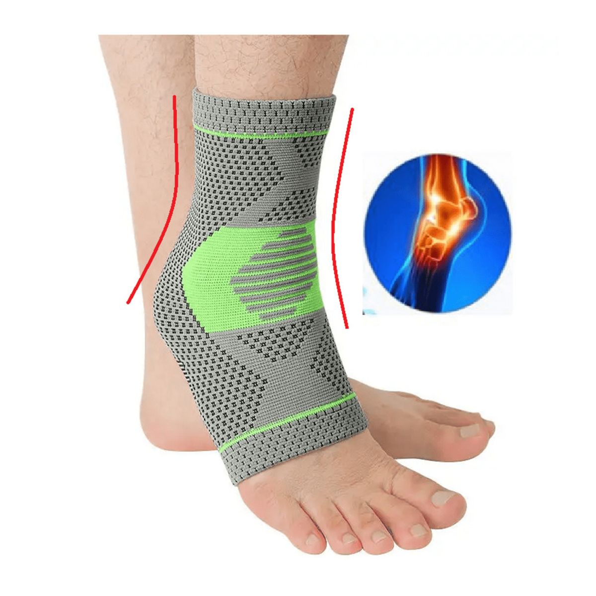 PREMIUM - Tobillera Ortopédica con Varillas Laterales y Compresión