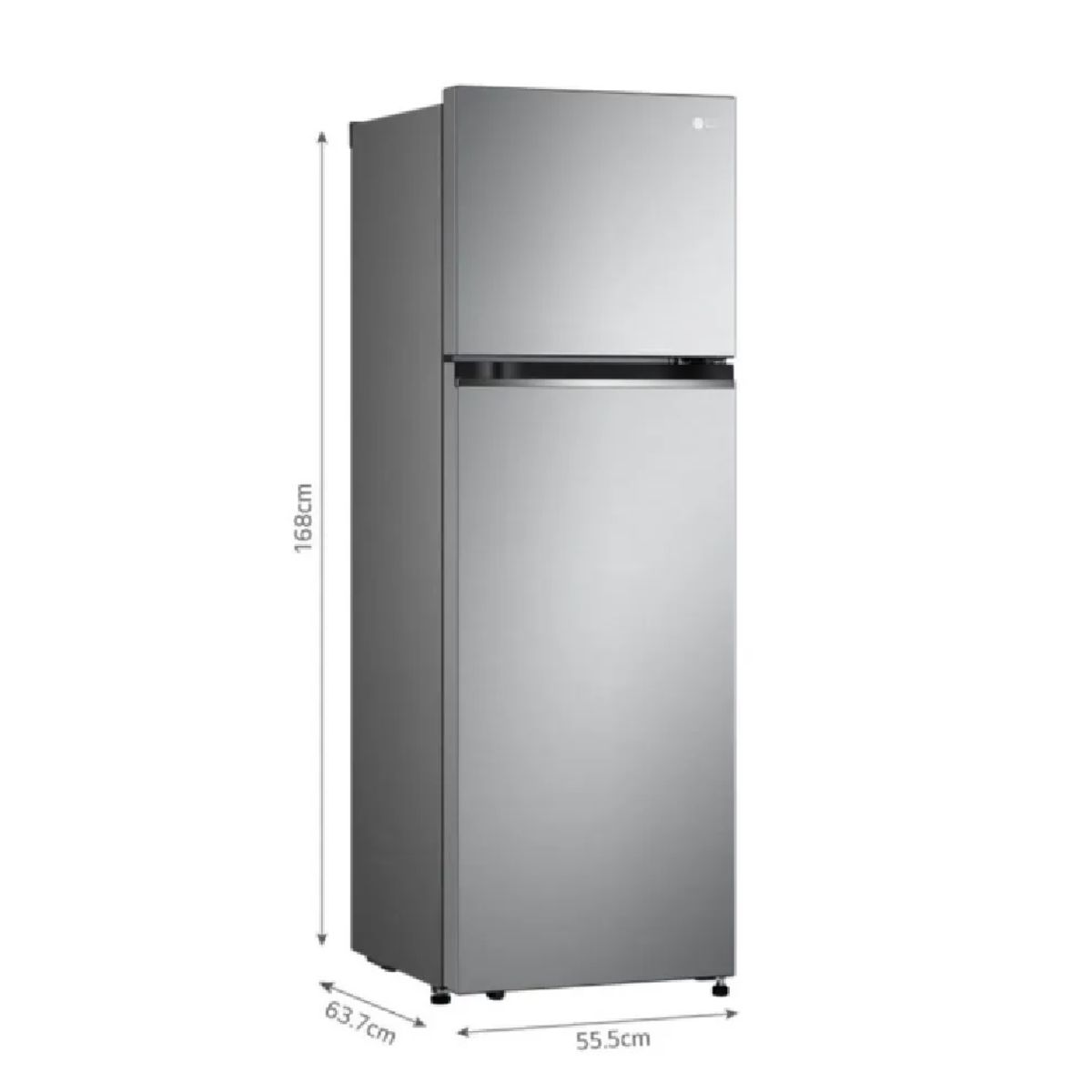 LG - REFRIGERADORA LG TOP FREEZER GT26BPP 264L PLATEADA