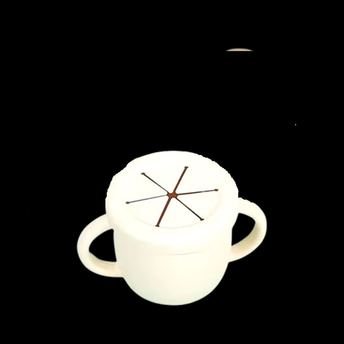 GENERICO - Taza De Entrenamiento Infantil Snacks Silicona CREMA Bebé