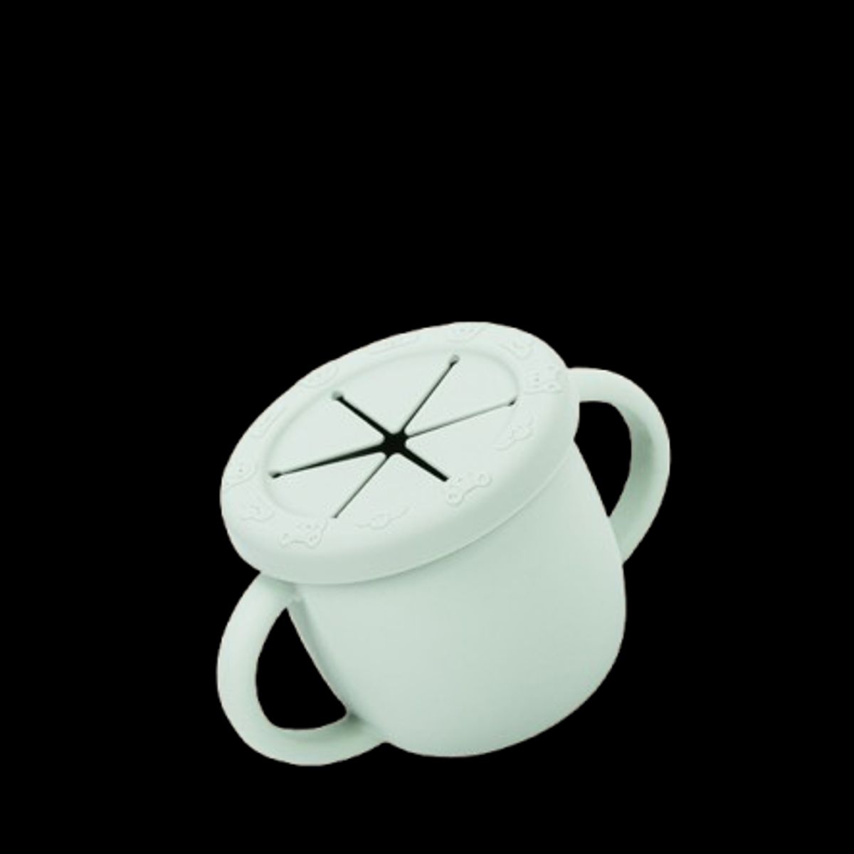 GENERICO - Taza De Entrenamiento Infantil Snacks Silicona VERDE Bebé