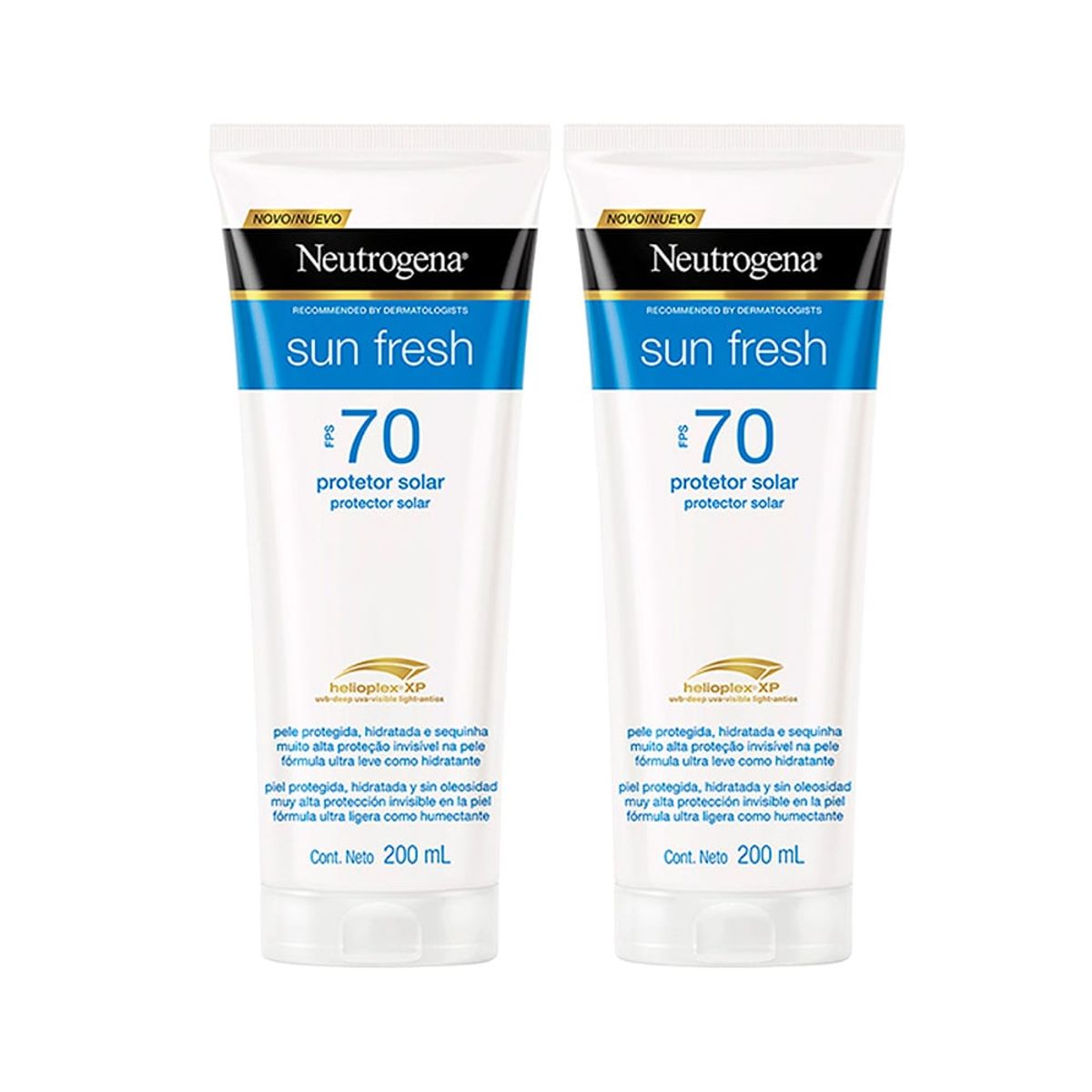 NEUTROGENA - Neutrogena Pack X2 Sun Fresh Bloqueador Solar Fps 70 200 Ml