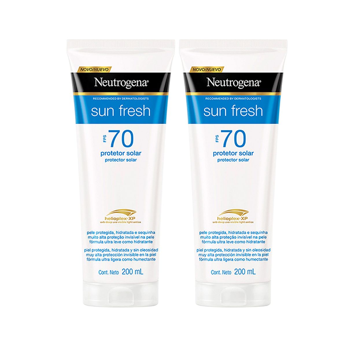 NEUTROGENA - Neutrogena Pack X2 Sun Fresh Bloqueador Solar Fps 70 200 Ml