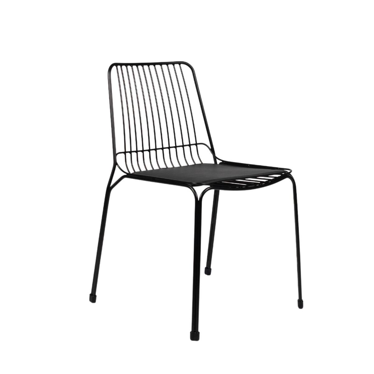 NIHM - Silla Comedor de Metal Humbo Negro