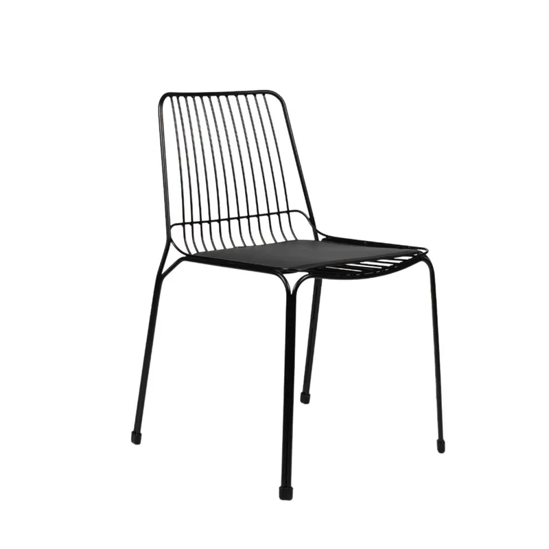 NIHM - Silla Comedor de Metal Humbo Negro
