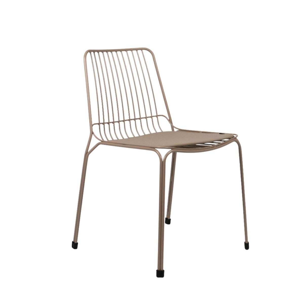 NIHM - Silla Comedor de Metal Humbo Beige