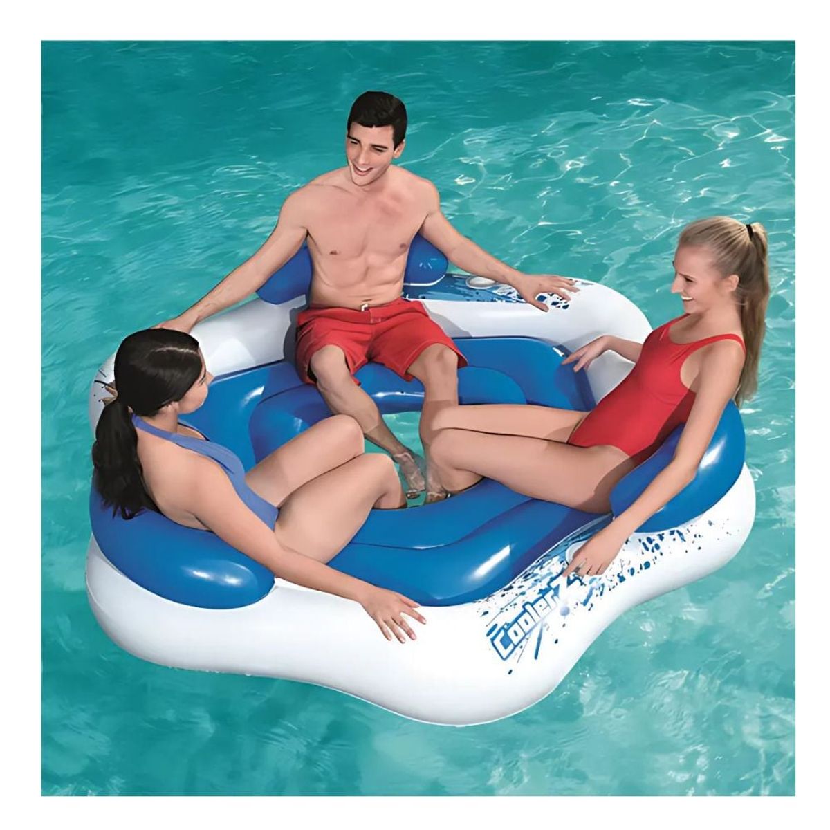 BESTWAY - Colchón Inflable Island para Sentarse Bestway X3 CoolerZ