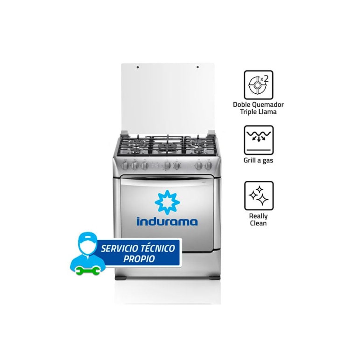 INDURAMA - Cocina Indurama Firenze 5 Hornillas