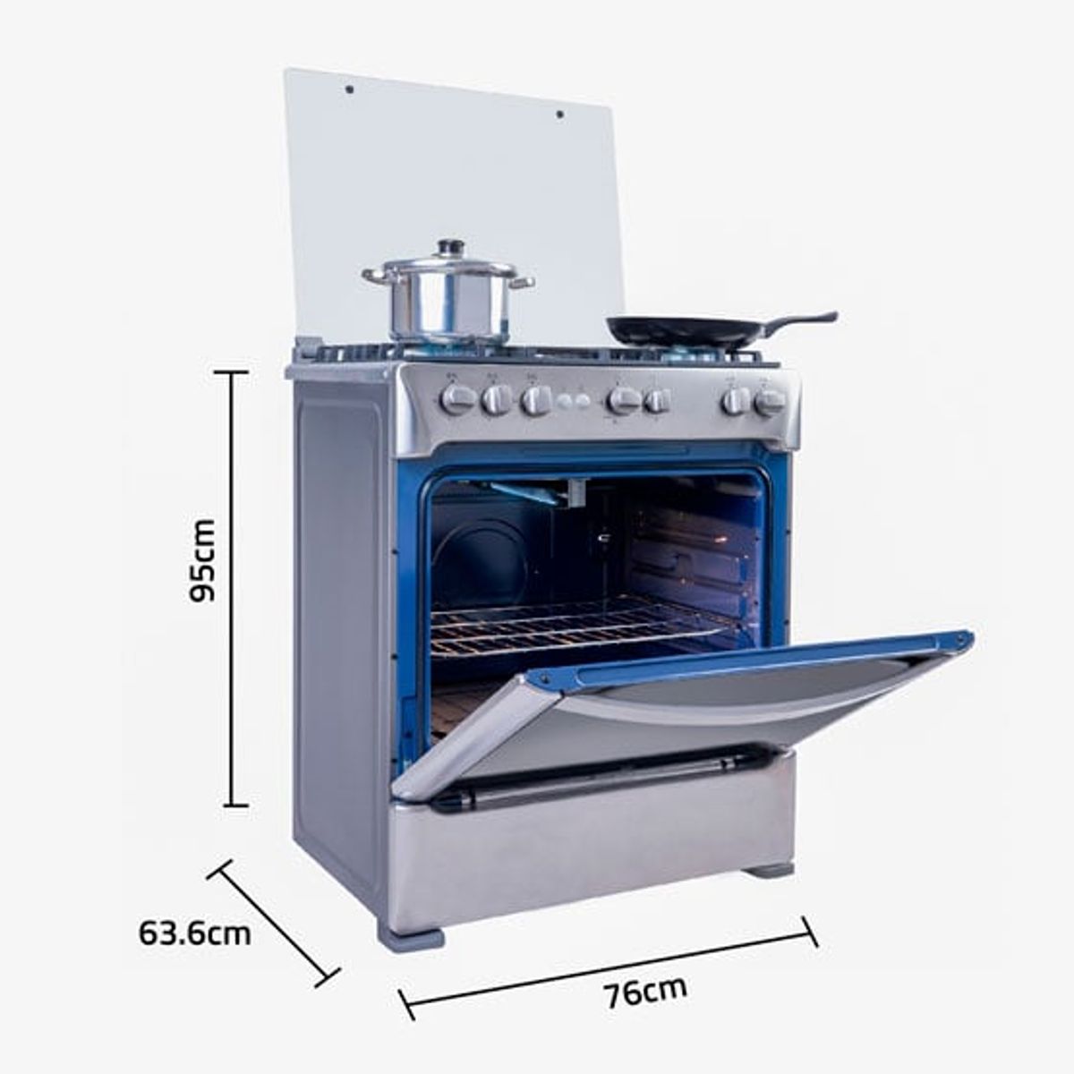 INDURAMA - Cocina Indurama Firenze 5 Hornillas