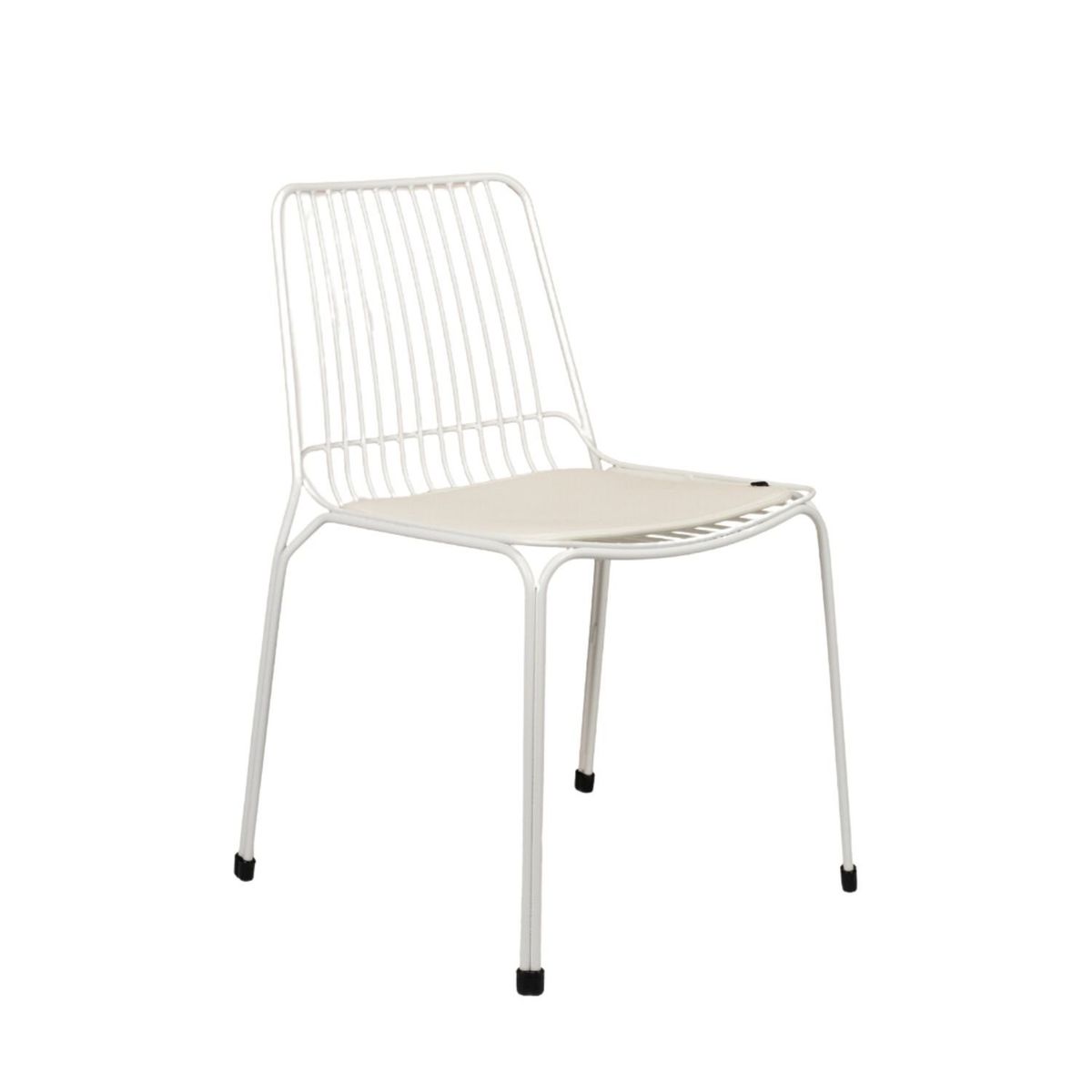 NIHM - Silla Comedor de Metal Humbo Blanco