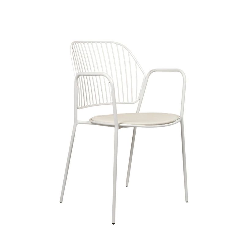 NIHM - Silla Comedor de Metal Valle Blanco