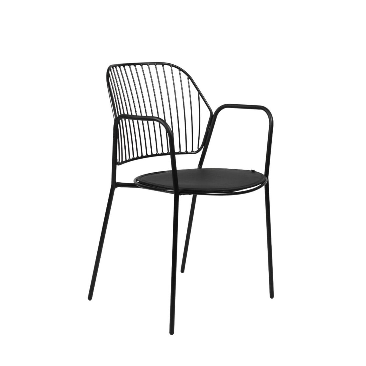 NIHM - Silla Comedor de Metal Valle Negro