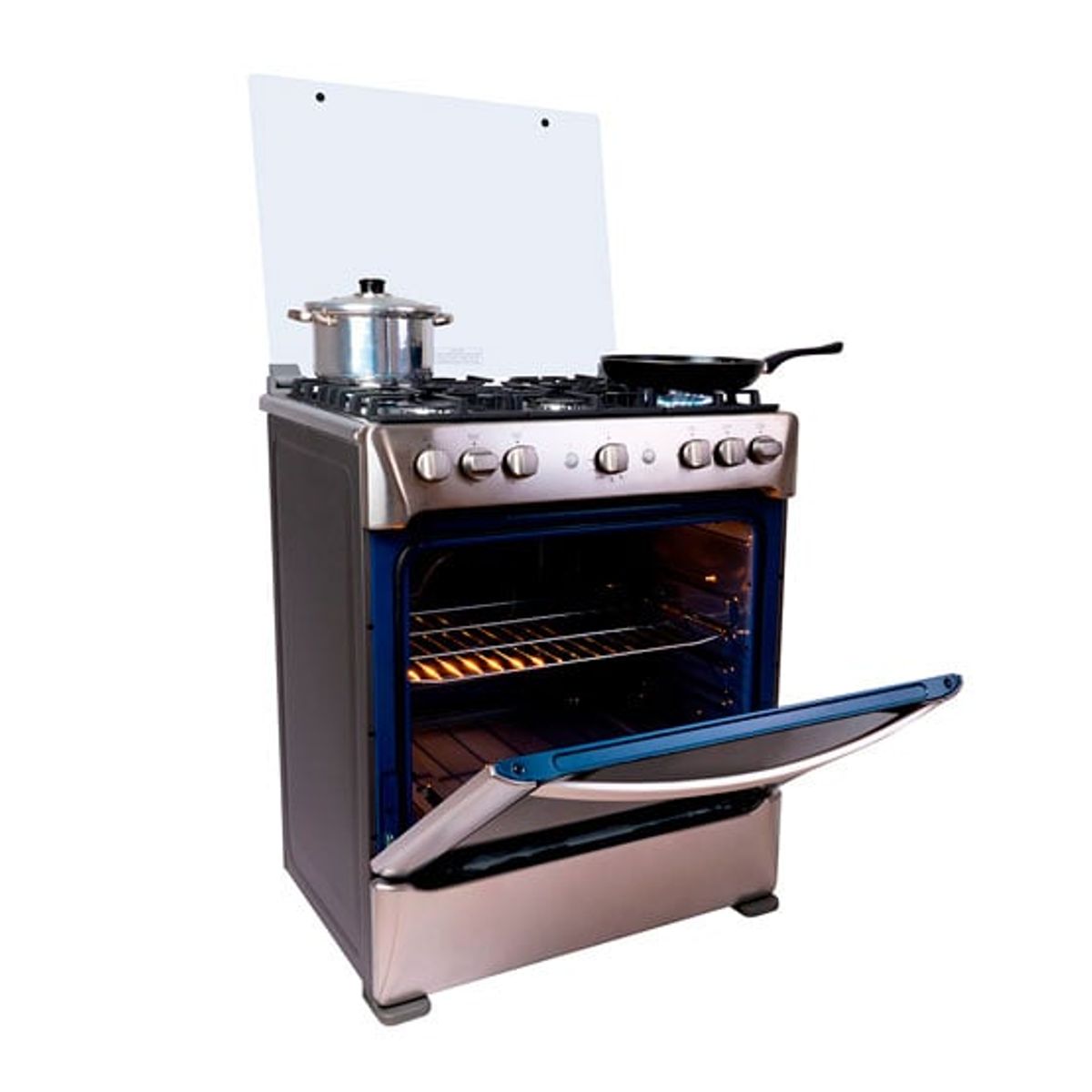 INDURAMA - COCINA A GAS GLP/GN INDURAMA 6 HORNILLAS PARMA ZAF DE PIE