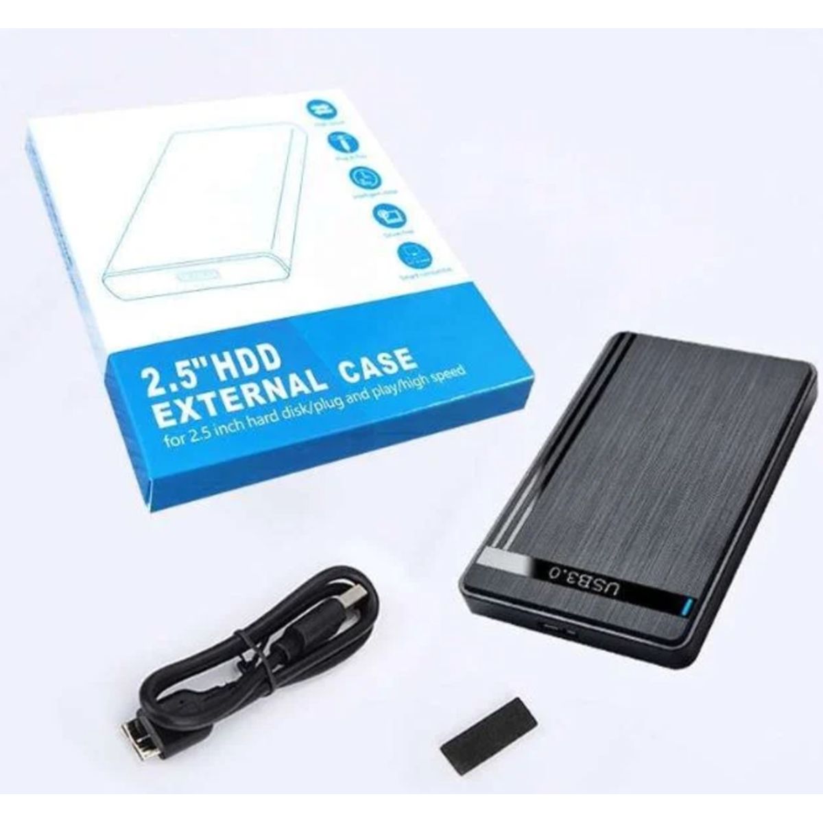 GENERICO - CASE EXTERNO DISCO DURO USB 3.0 SATA CARCASA SSD HDD 2.5