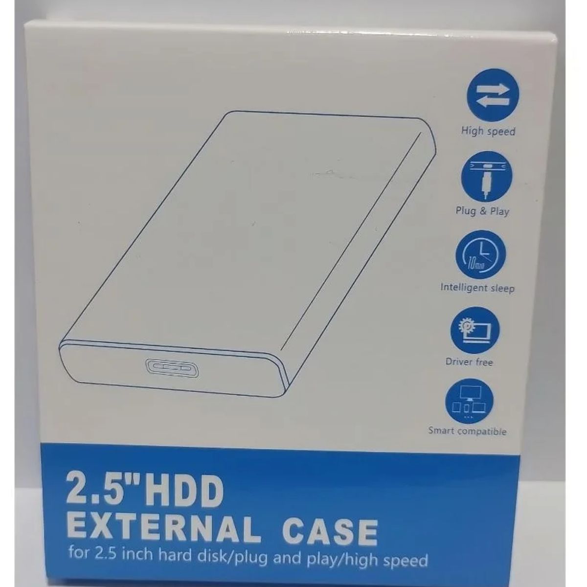 GENERICO - CASE EXTERNO DISCO DURO USB 3.0 SATA CARCASA SSD HDD 2.5