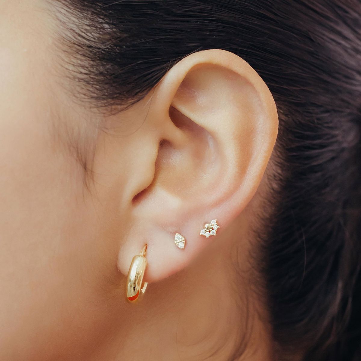 NATHALIE BIRD - PIERCING MEDIA LUNA 5MM GOLD