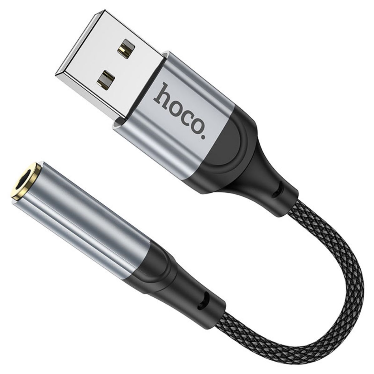 HOCO - Cable Adaptador De Audio Digital USB a 3,5 mm Hoco LS36 Fresh
