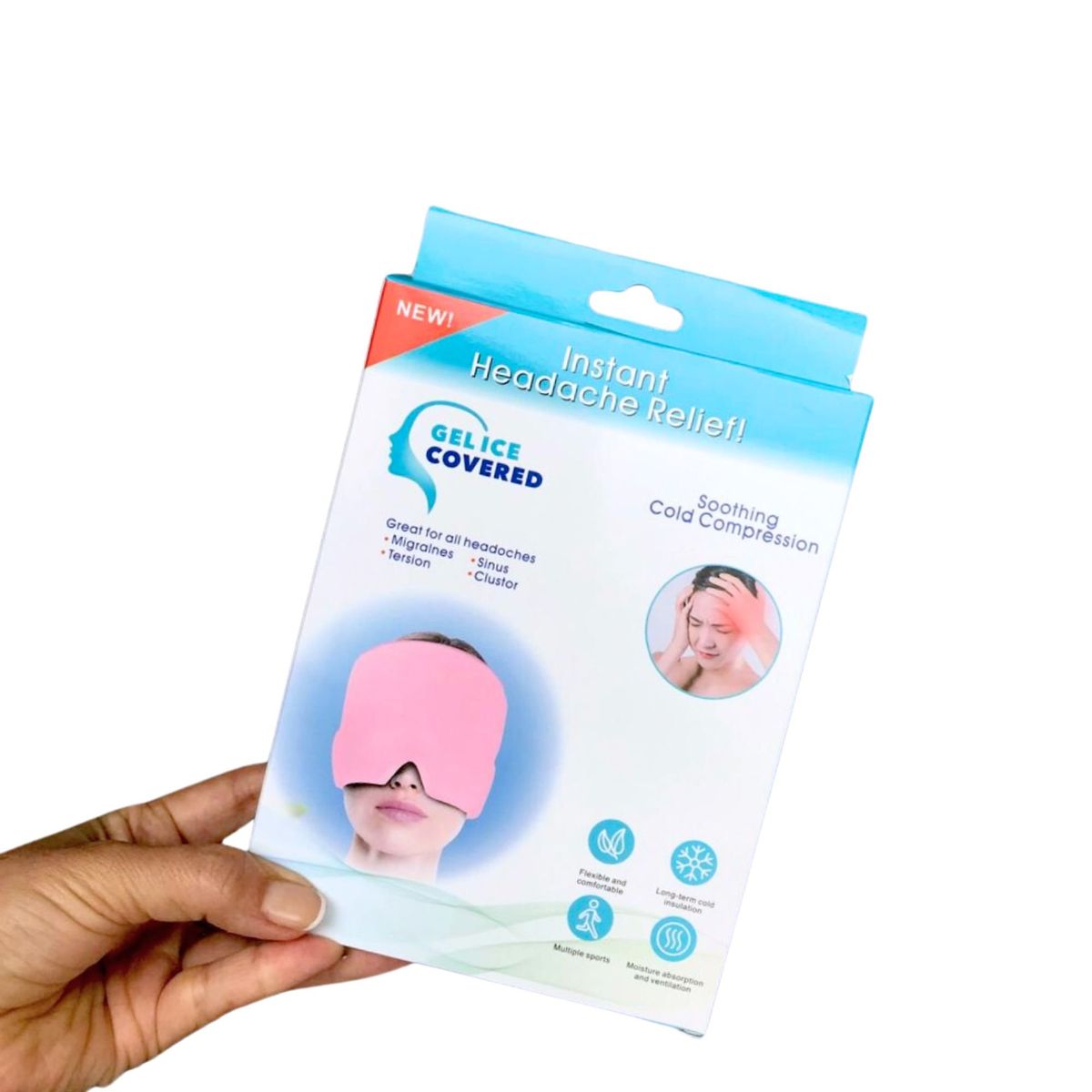 GENERICO - Gorro Alivia Migraña - Compresa Fría y Caliente