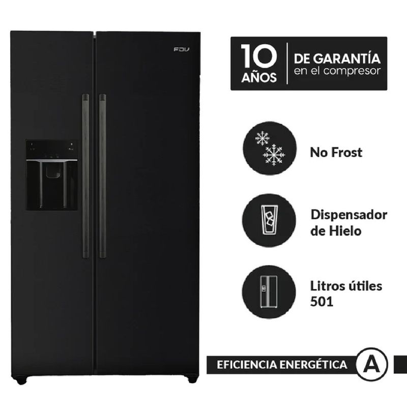 FDV - Refrigerador Prestige Icemaker 501 L SBS FDV