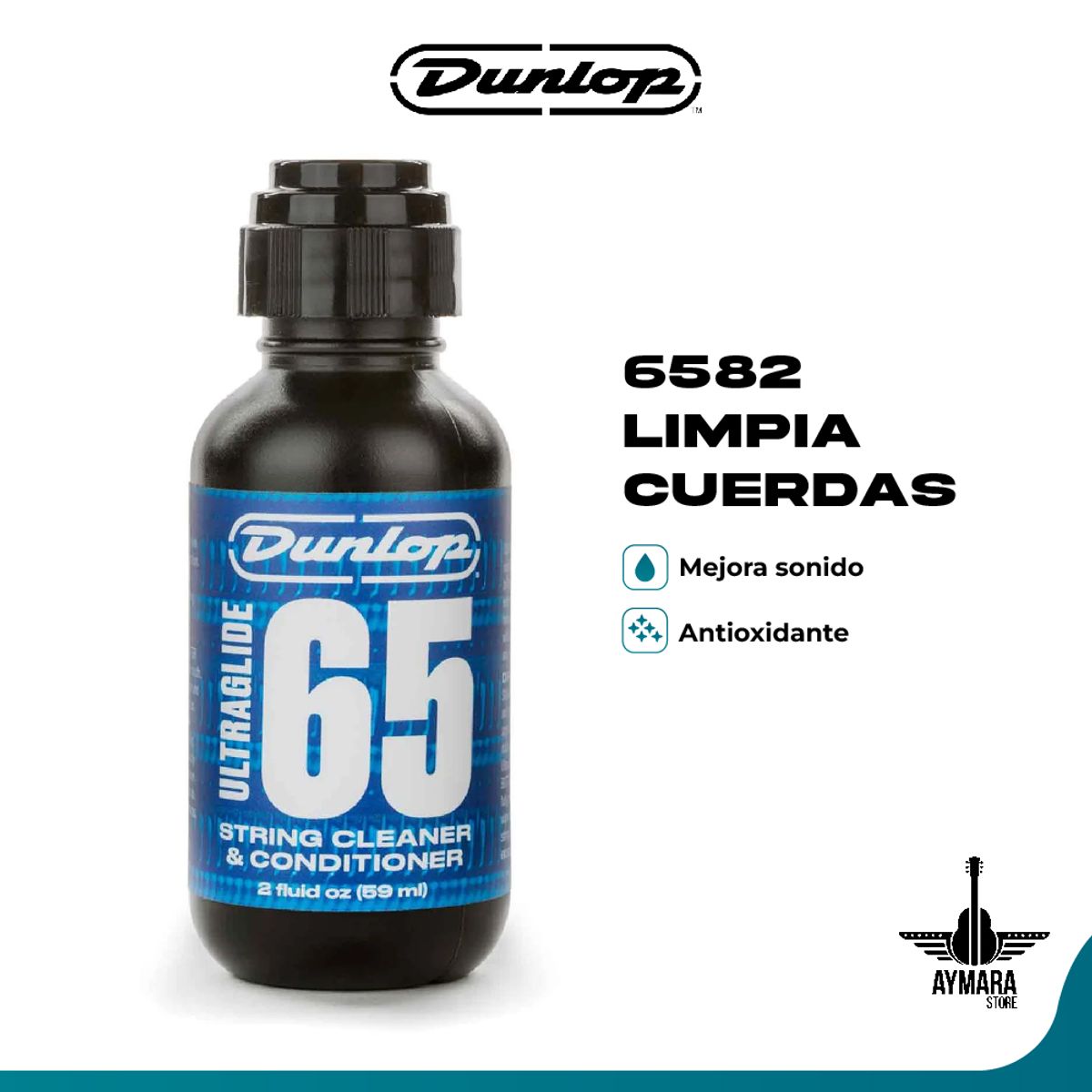 DUNLOP - Dunlop 6582 - Líquido P/Oxido Limpia Cuerdas