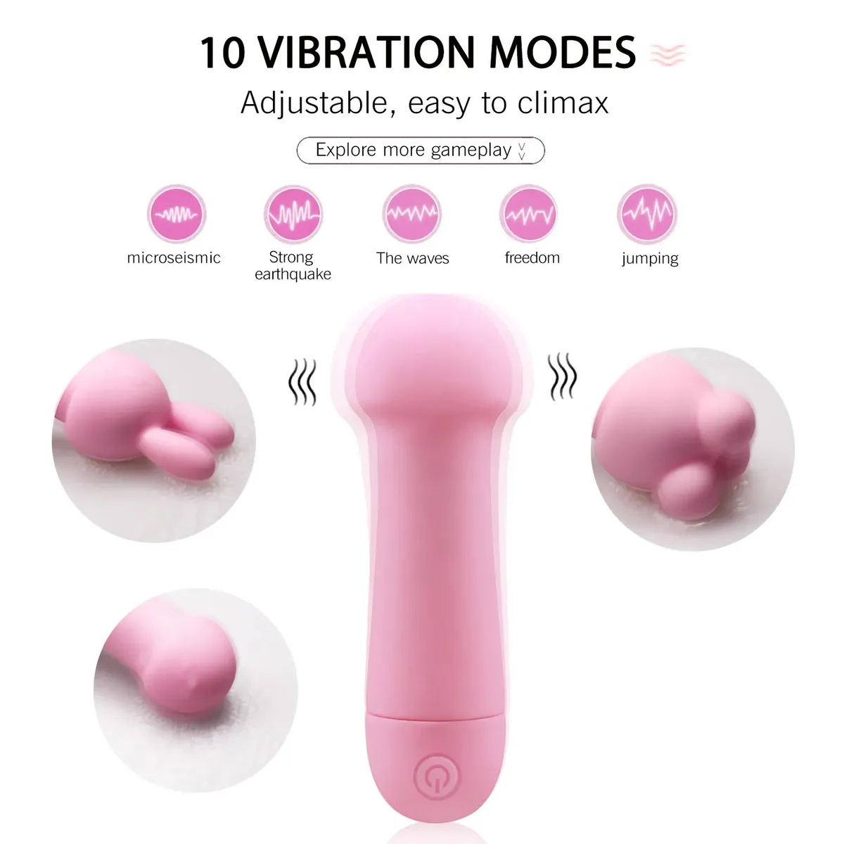 DR PINKY - Vibrador Consolador para Mujer Varita Nana Masajeador Rosa