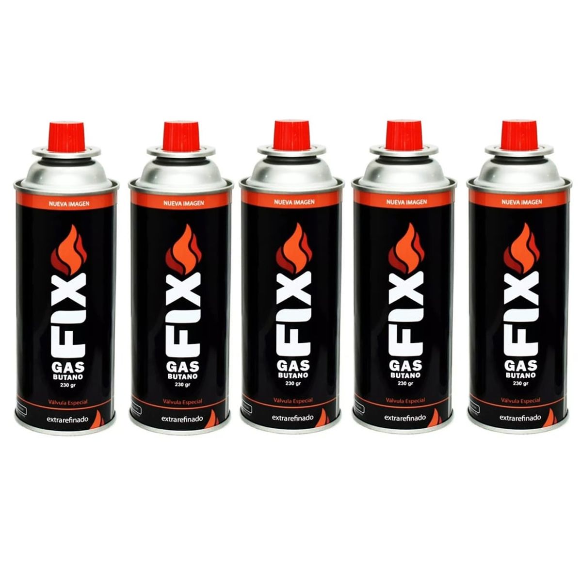 FIX - 5 Gas Butano FIX Ultra Refinado valvula universal cocinillas flameador