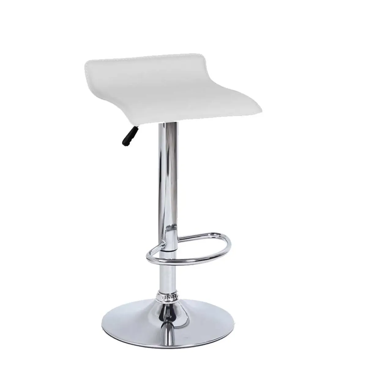 DECORPLAS - Banco de Bar Giratorio Blanco Valencia Decorplas