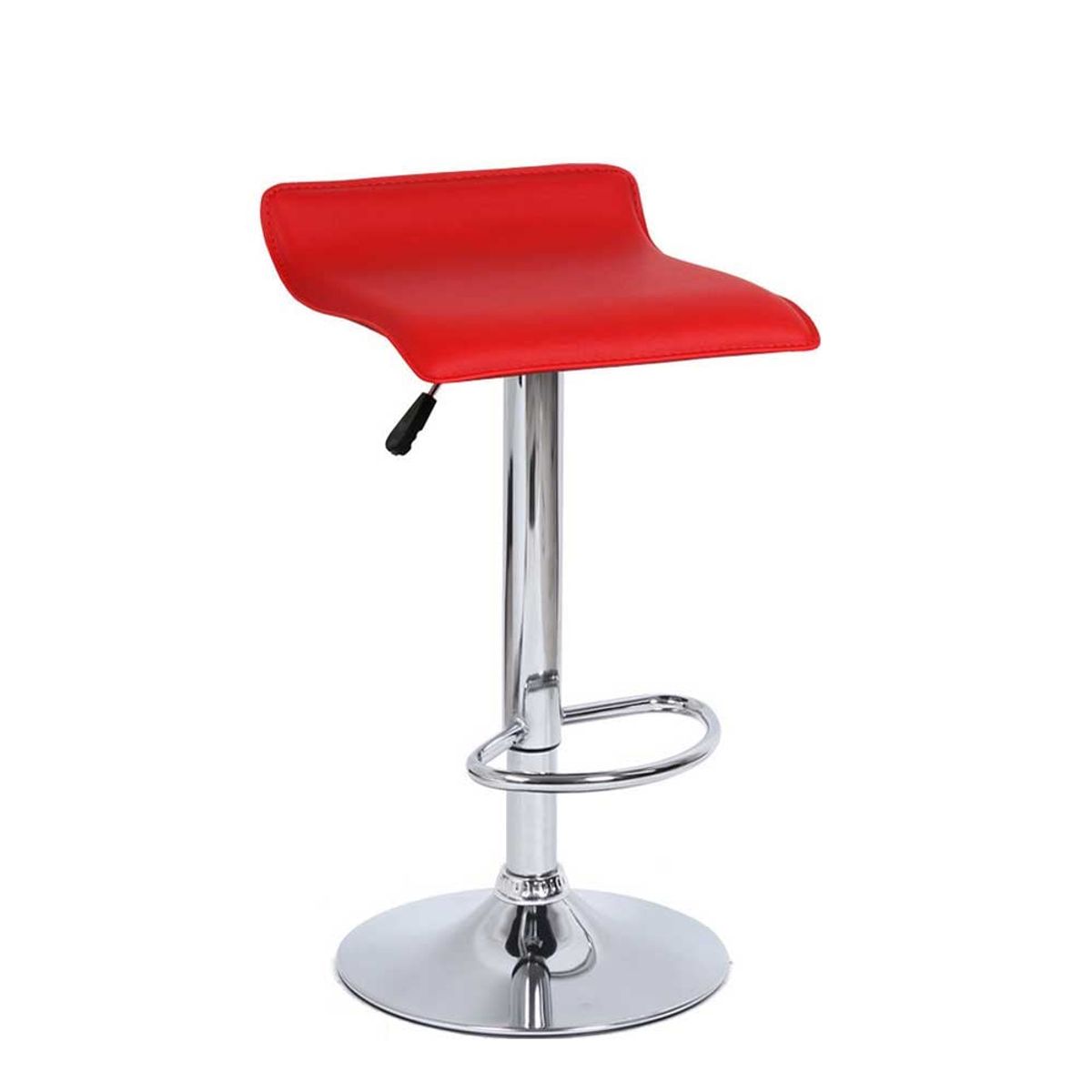 DECORPLAS - Banco de Bar Giratorio Rojo Valencia Decorplas