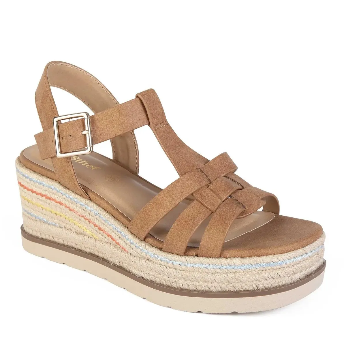 STHEF - SANDALIA MUJER STHEF CASUAL CAMEL 8032