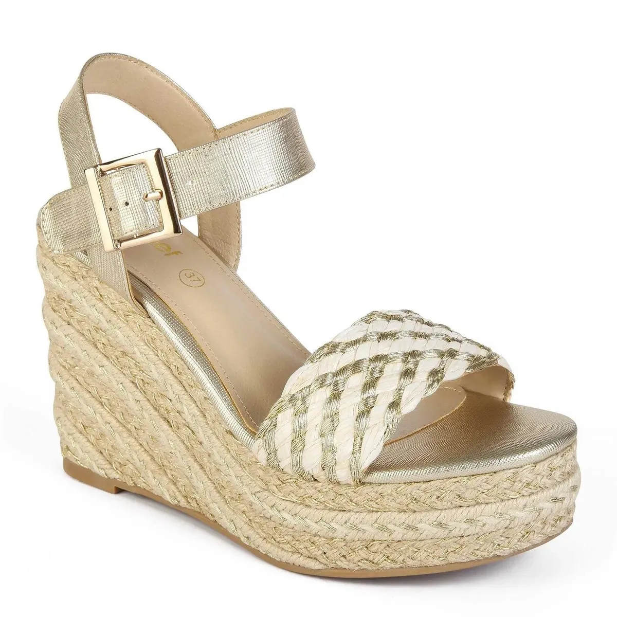 STHEF - SANDALIA MUJER STHEF CASUAL DORADO 8048