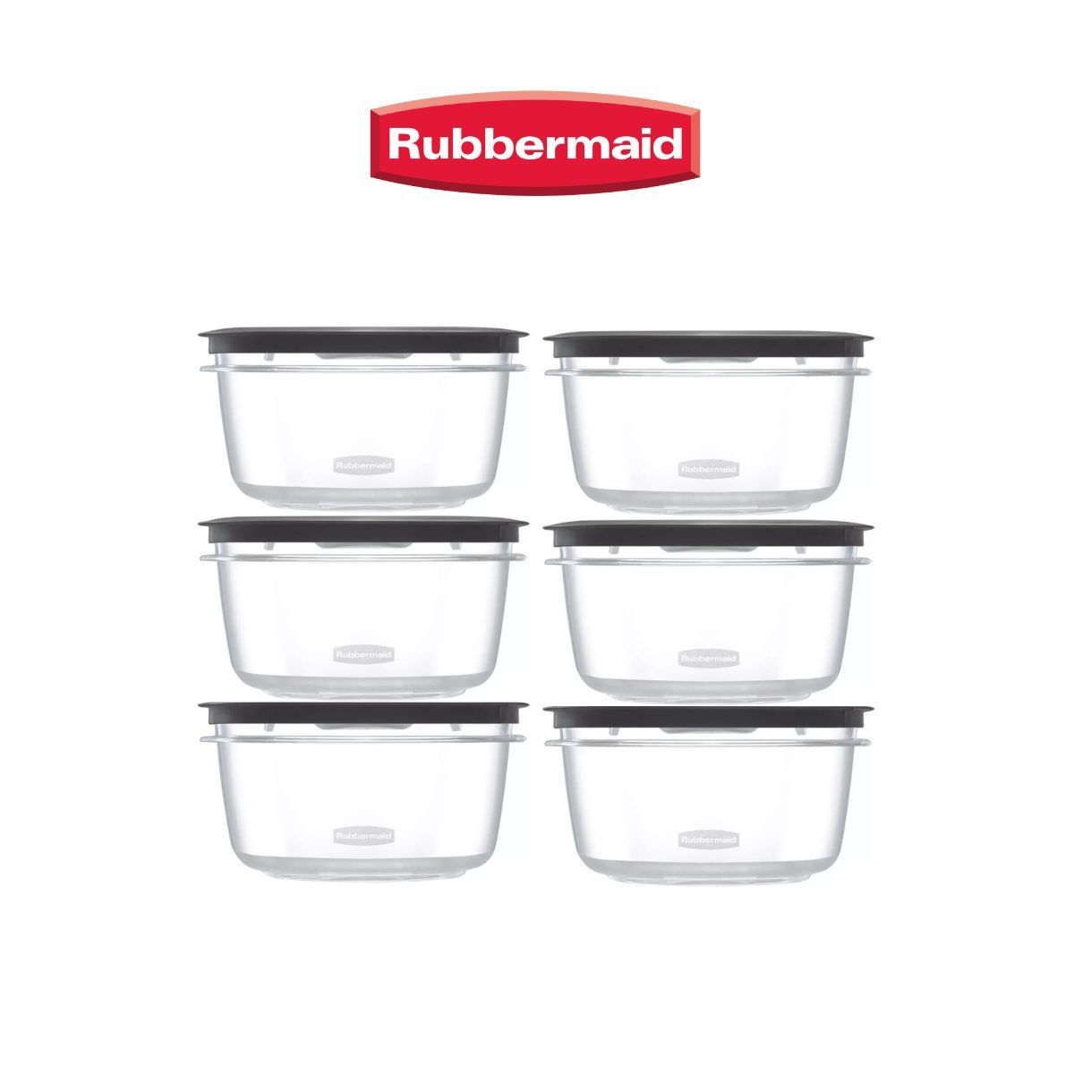 RUBBERMAID - HERMETICO PREMIER TAPA GRIS 1200ml X6
