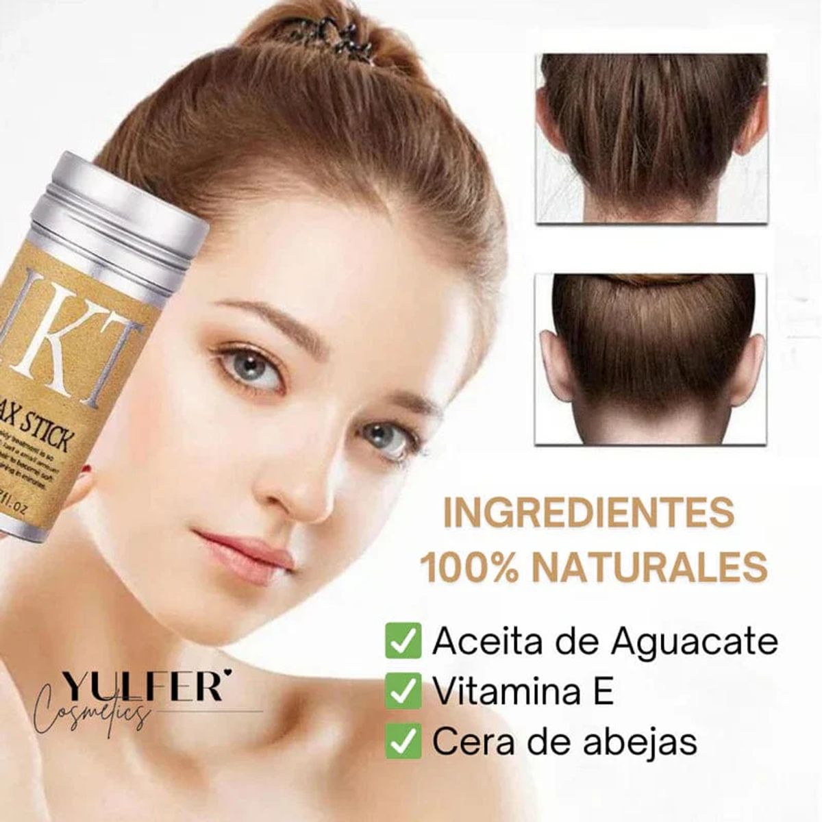 GENERICO - CERA PEINADO PARA EL CABELLO HAIR WAX STICK ANTI FRIZZ UNISEX